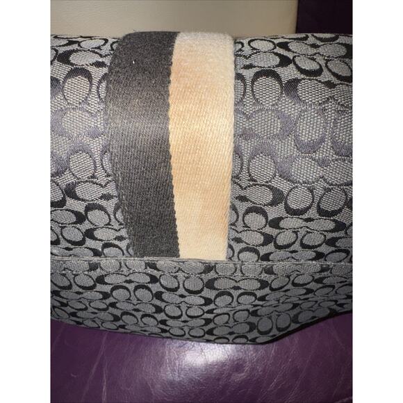 Coach Voyager Signature Black Messenger Bag in jacquard Logo fabric and leather - Picture 5 of 15